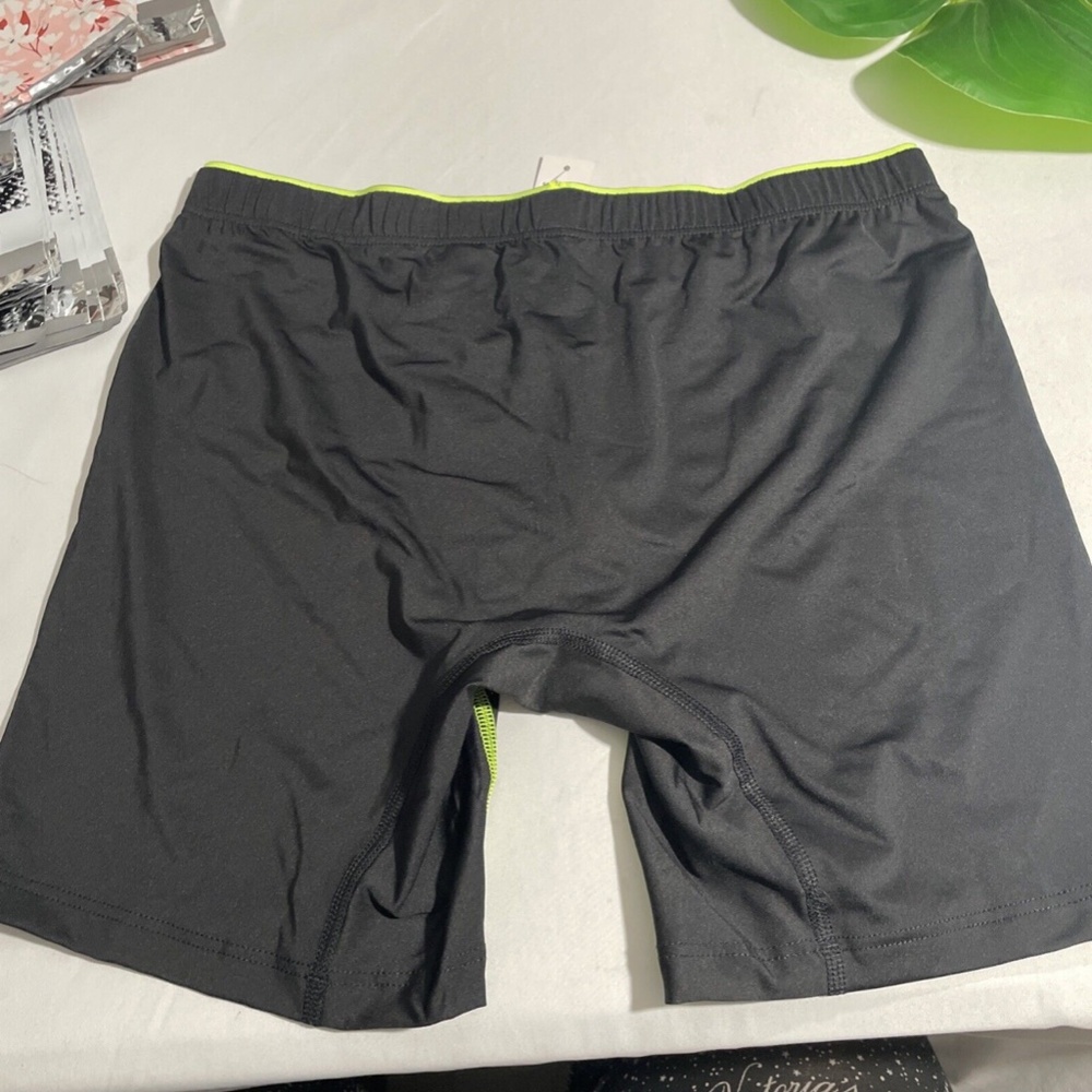 NIB $30 2(X)IST [ Medium ] Sliq Micro Sliq Long Leg Boxer Brief in‎ Black Green - Picture 13 of 16